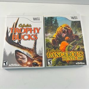 Dangerous Hunt 2019 Wii Game Bundle of 2 Rated Teen Blood & Violence